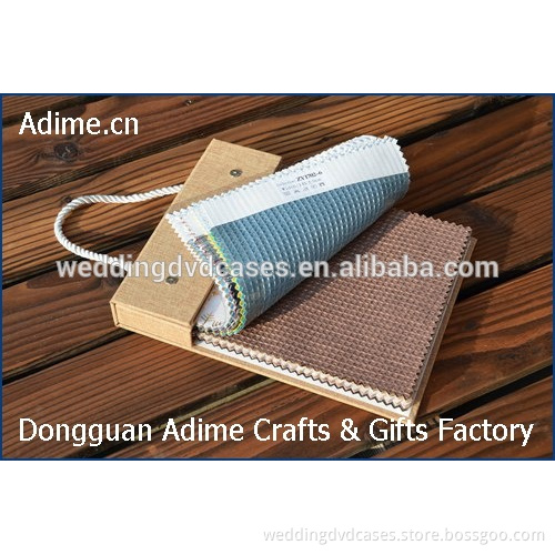 Fabric Linen Cloth Color Sample Book for texture Swatch